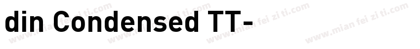 din Condensed TT字体转换